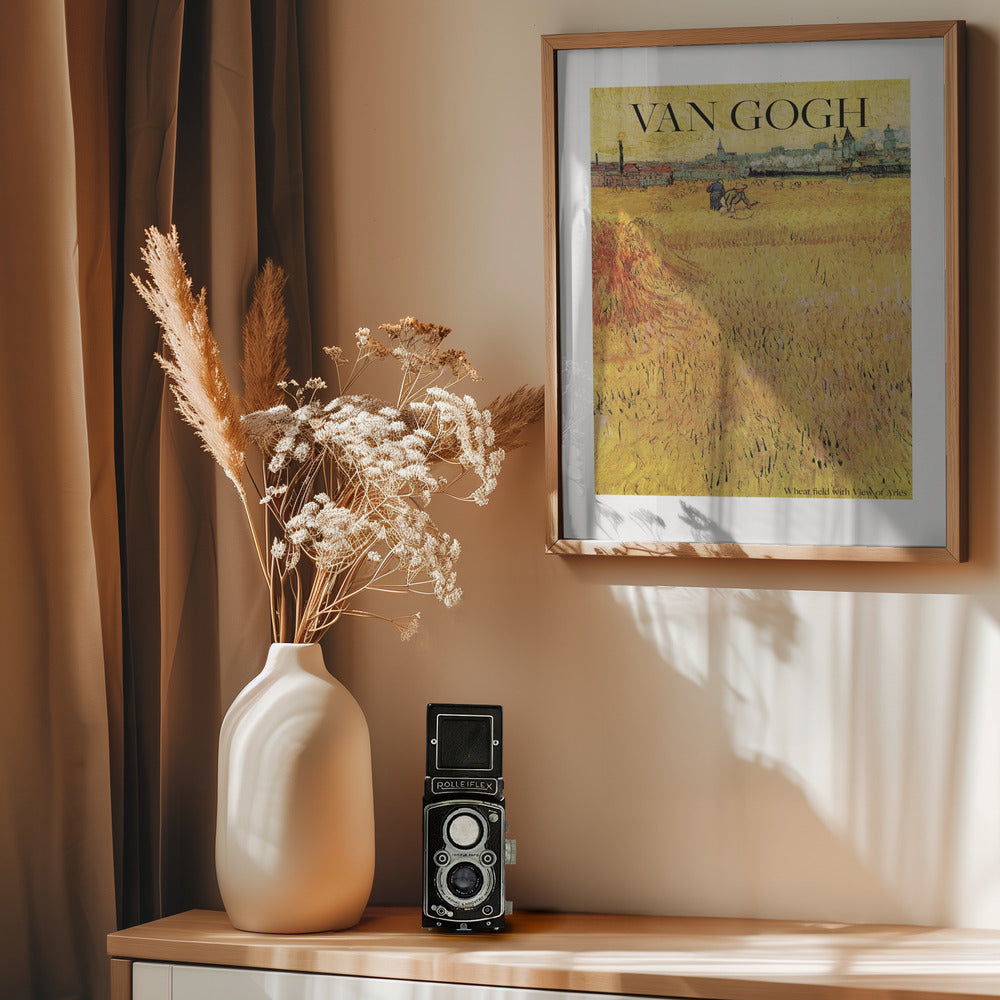 Wheat Field With View of Arles (1888) - Poster / Art Print - interiör