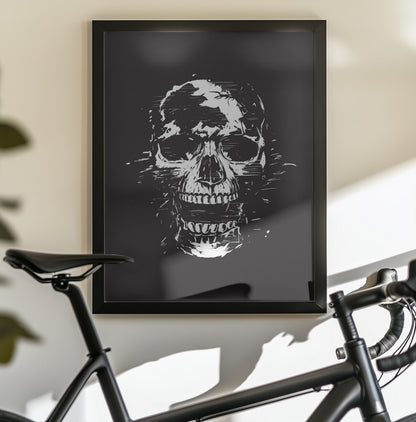 Scream (bw) - Poster / Art Print - interiör