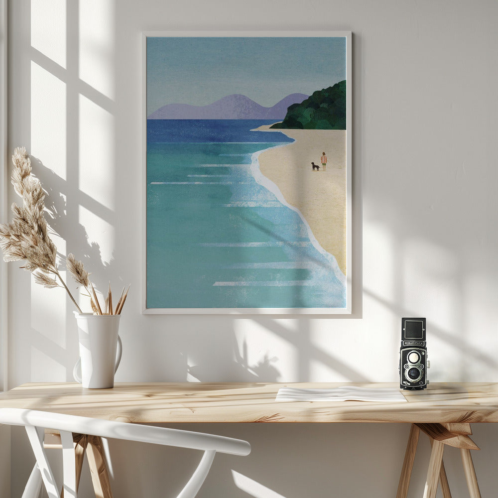 Beach Girl iii - Poster / Art Print - interiör