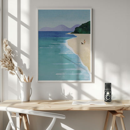 Beach Girl iii - Poster / Art Print - interiör