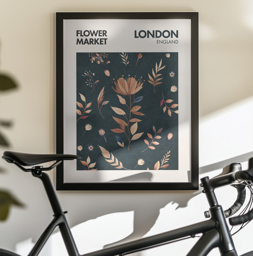 Flower Market London - Poster / Art Print - interiör