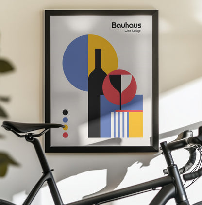 Bauhaus Wine Lodge - Poster / Art Print - interiör