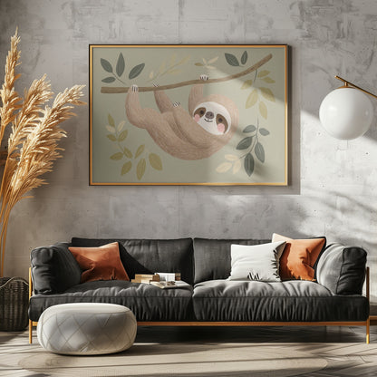 Cuteslothjpg - Poster / Art Print - interiör