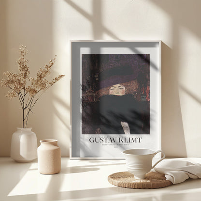 Dame Mit Hut Und Federboa (1909)  Poster - Poster / Art Print - interiör