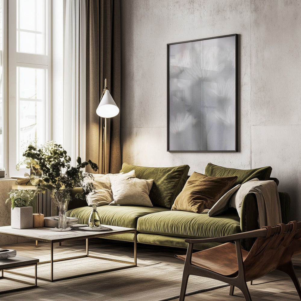 Blurred Flowers 6 - Poster / Art Print - interiör