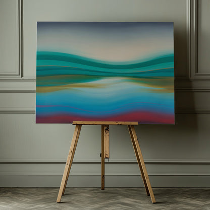 Serene Waves - Poster / Art Print - interiör
