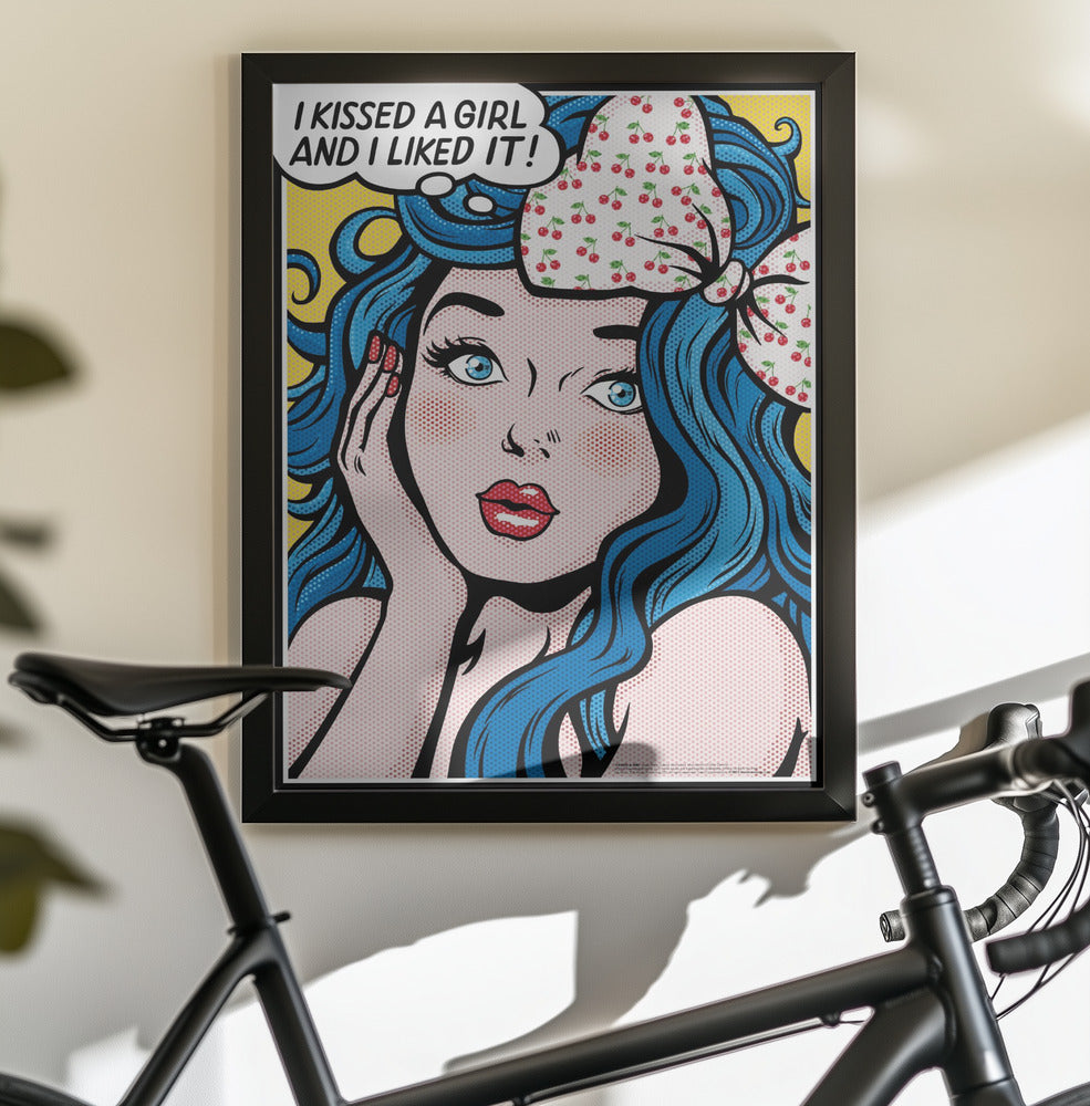 I Kissed a Girl - Poster / Art Print - interiör