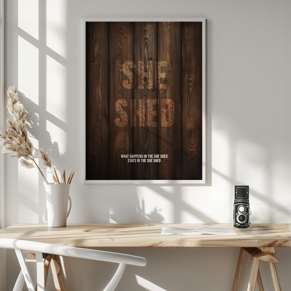 She Shed - Poster / Art Print - interiör