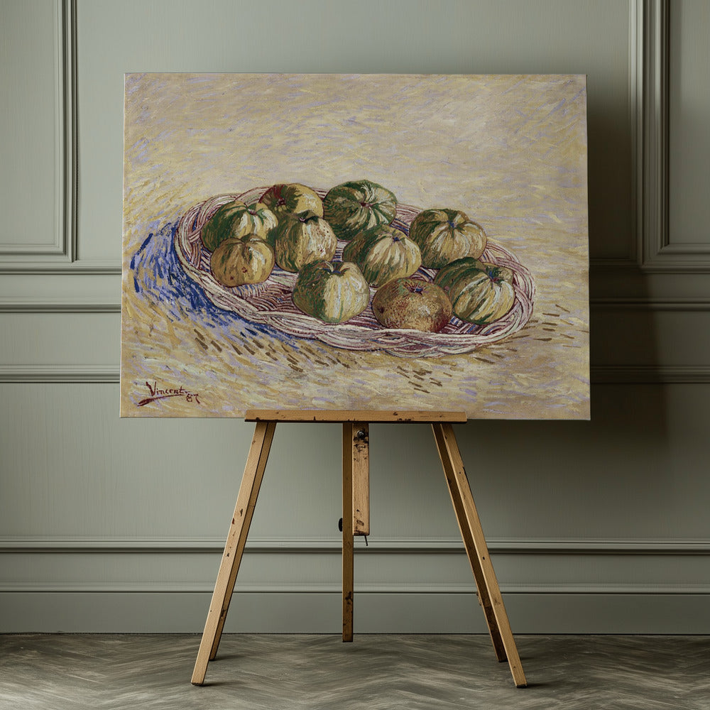 Still Life, Basket of Apples (1887) - Poster / Art Print - interiör