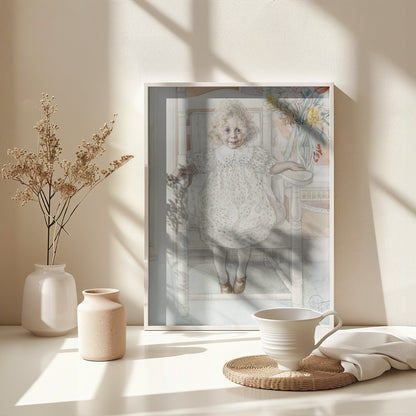 Portrait of Inga Maria Thiel, 1918 - Poster / Art Print - interiör