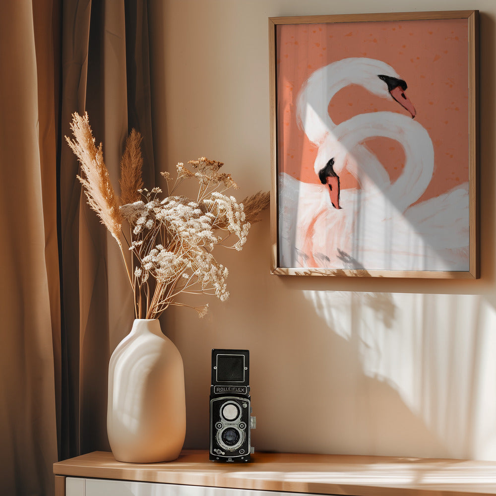 Swans - Poster / Art Print - interiör