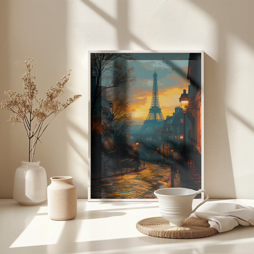 Welcome to Paris - Poster / Art Print - interiör