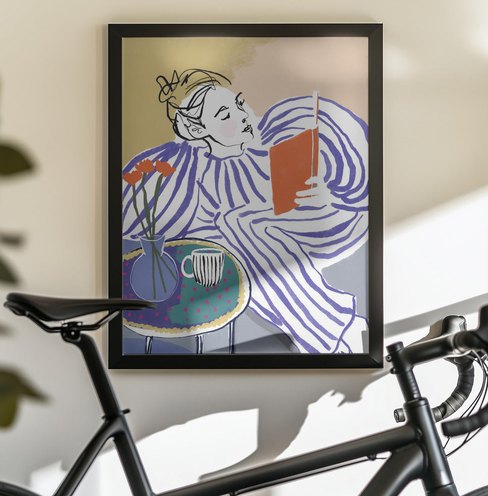 Cozy Reading Corner - Poster / Art Print - interiör