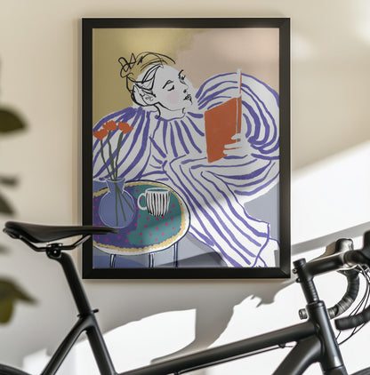 Cozy Reading Corner - Poster / Art Print - interiör