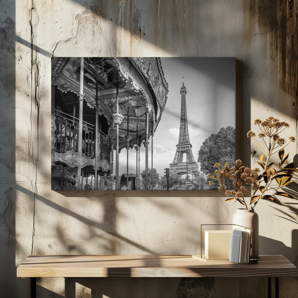Typical Paris in monochrome - Poster / Art Print - interiör