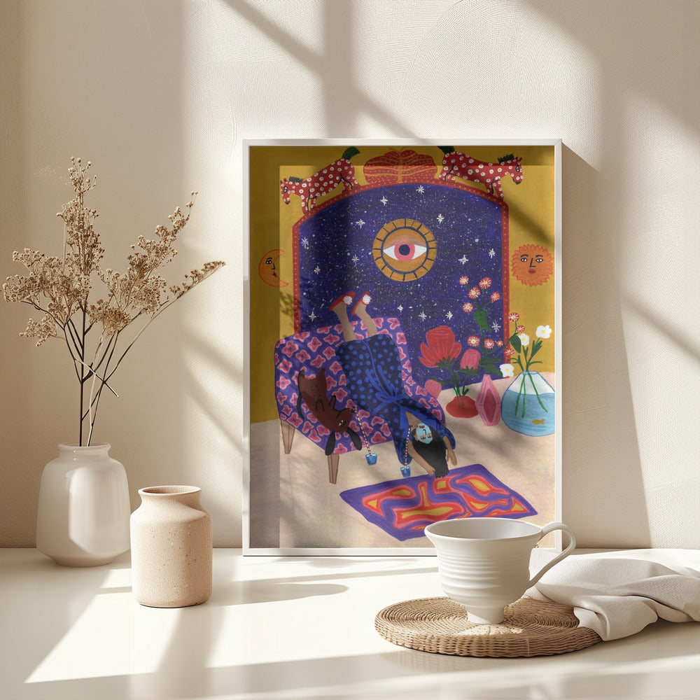 Day off from office - Poster / Art Print - interiör
