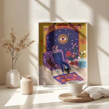 Day off from office - Poster / Art Print - interiör