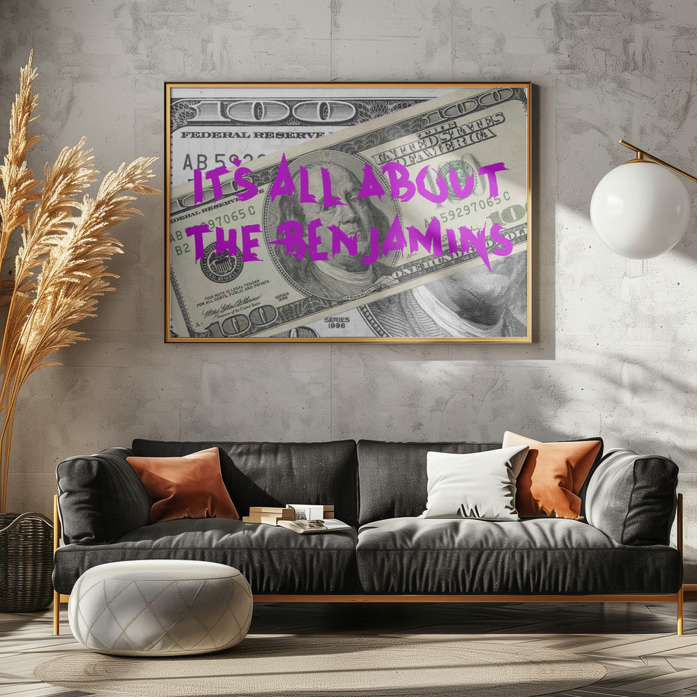 100 Dollar - Poster / Art Print - interiör