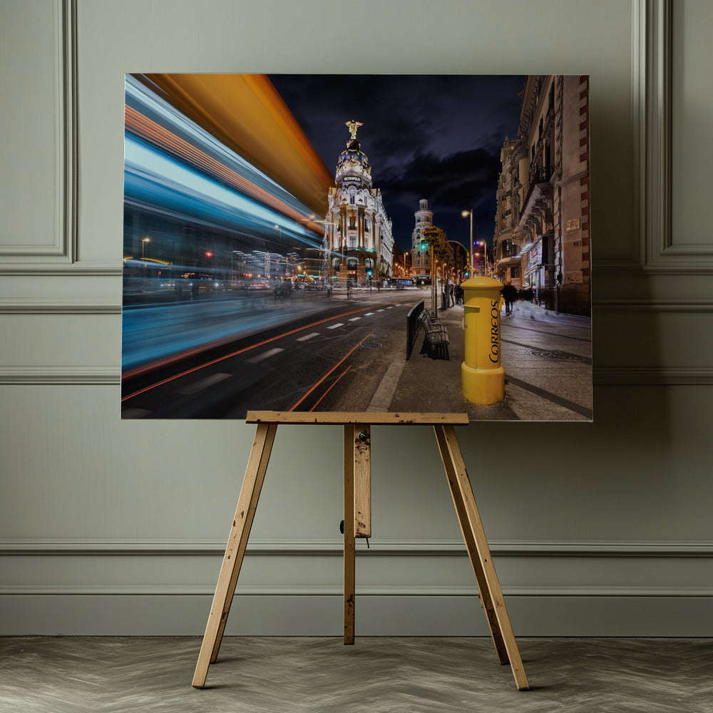 Madrid City Lights III - Poster / Art Print - interiör