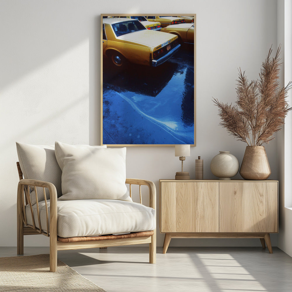 Yellow cabs (from the series New York Blues) - Poster / Art Print - interiör