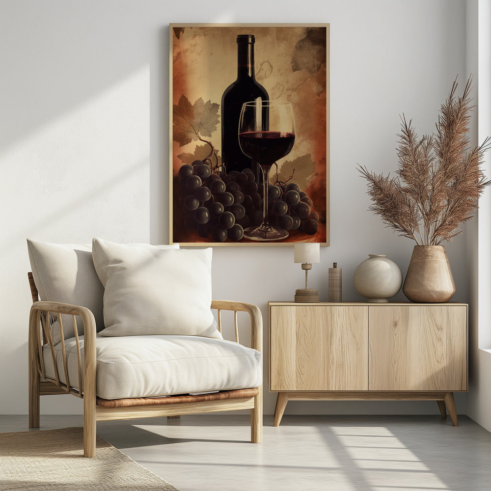 Red Red Wine No 2 - Poster / Art Print - interiör