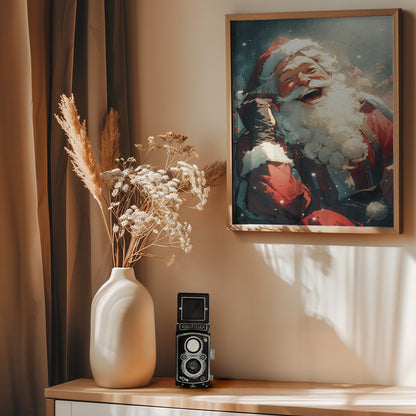 Laughing Santa - Poster / Art Print - interiör