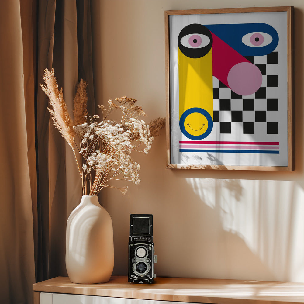 ABSTRACT FACE - Poster / Art Print - interiör