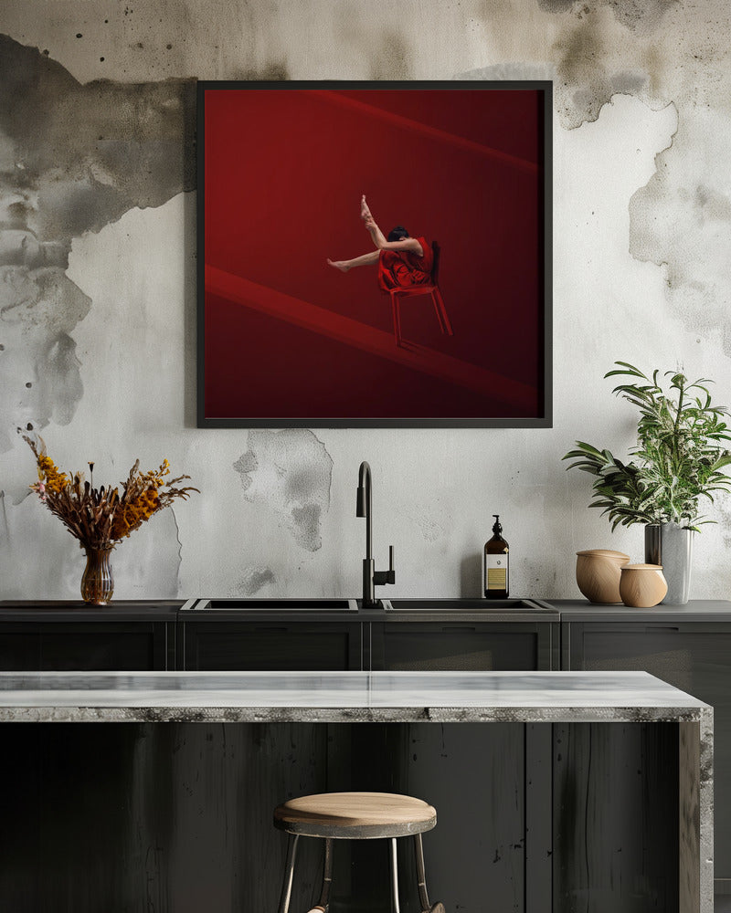 Red Chair - Poster / Art Print - interiör