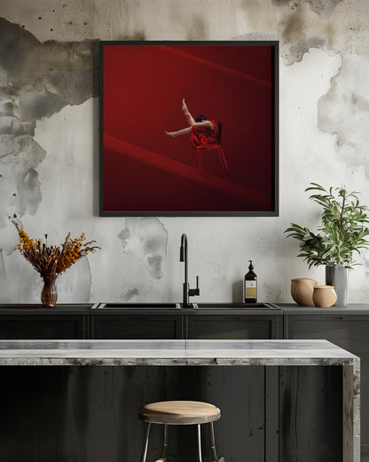 Red Chair - Poster / Art Print - interiör