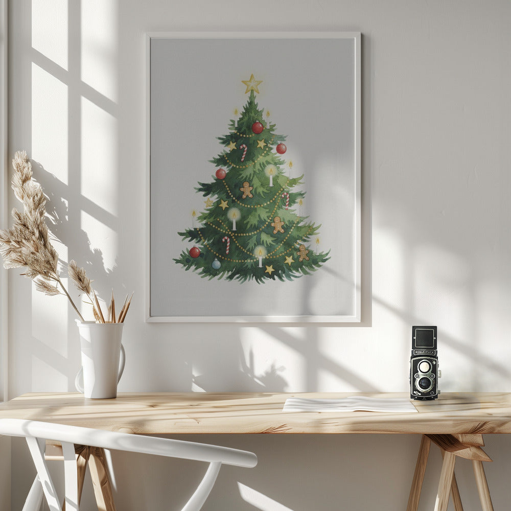 My Little Christmas Tree - Poster / Art Print - interiör