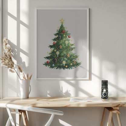My Little Christmas Tree - Poster / Art Print - interiör