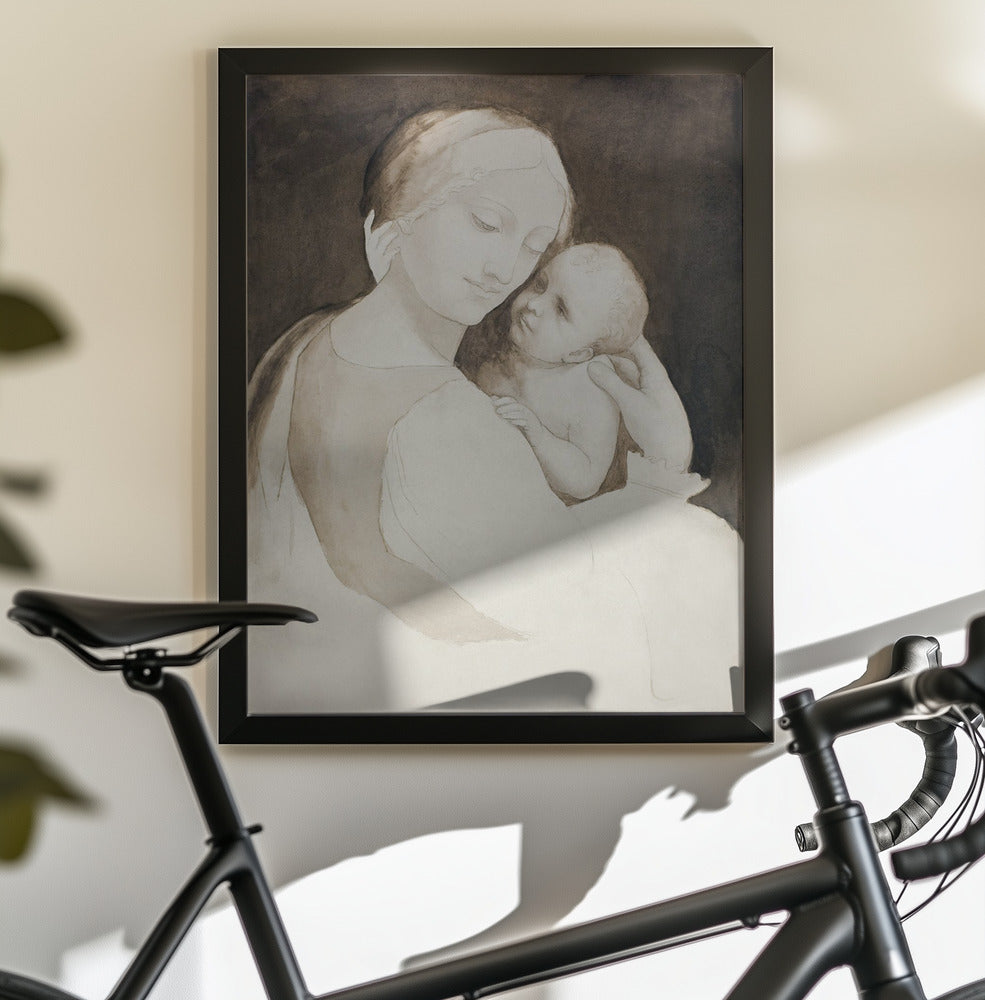 Madonna and Child - Poster / Art Print - interiör