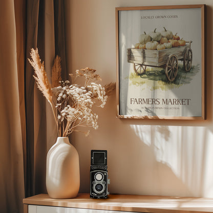 Farmers Market Pumpkin - Poster / Art Print - interiör