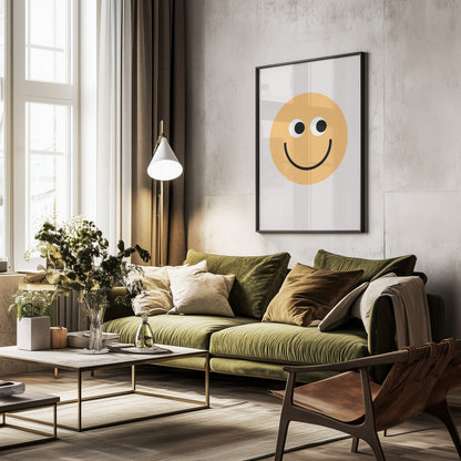 Face 1 - Poster / Art Print - interiör