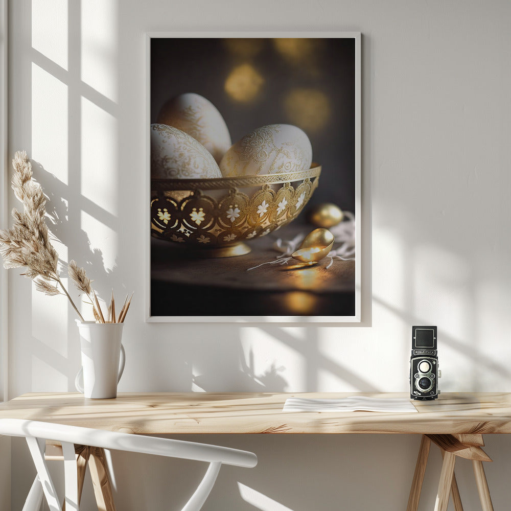 Ornamented Eggs - Poster / Art Print - interiör
