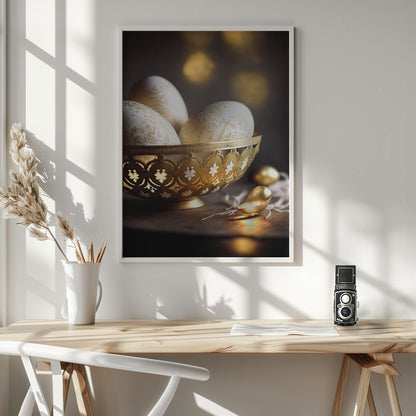 Ornamented Eggs - Poster / Art Print - interiör