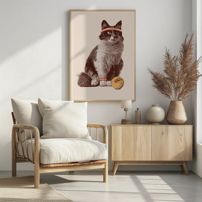 Chat Tennis - Poster / Art Print - interiör