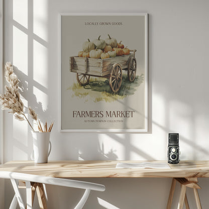 Farmers Market Pumpkin - Poster / Art Print - interiör