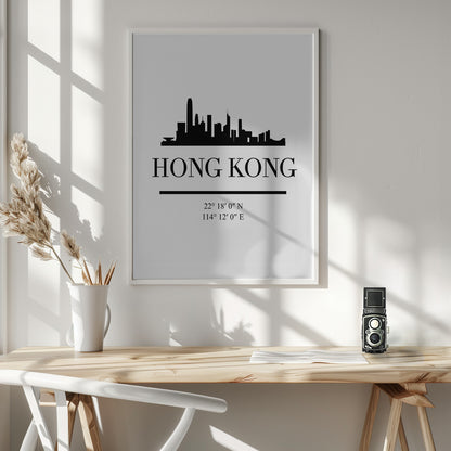 Black Skyline 32 - Poster / Art Print - interiör