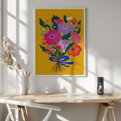 Eclectic Flowers - Poster / Art Print - interiör