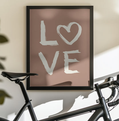 Toothy Love Mocha Mousse 2 - Poster / Art Print - interiör