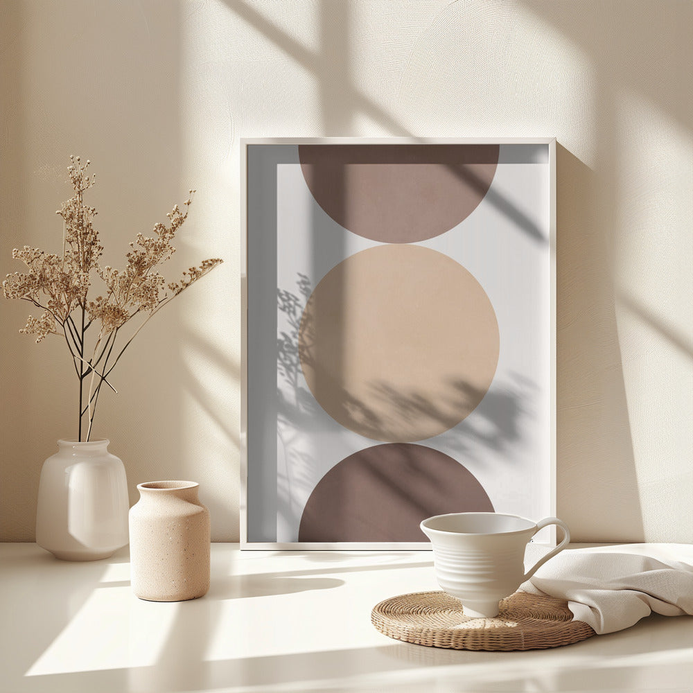 Circle composition 14 - Poster / Art Print - interiör