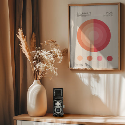 Bauhaus Pembe Daire - Poster / Art Print - interiör
