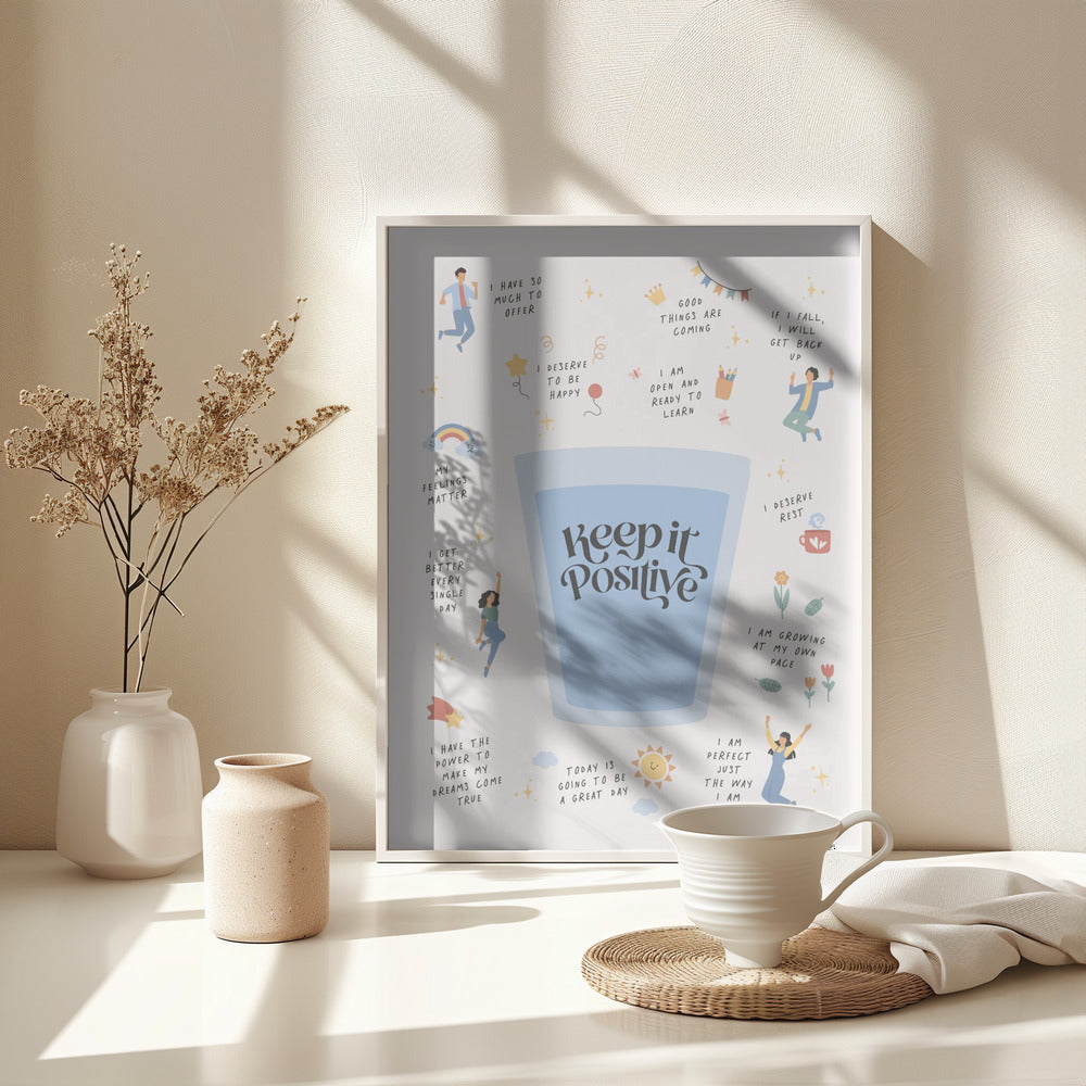 Keeptitpositive - Poster / Art Print - interiör