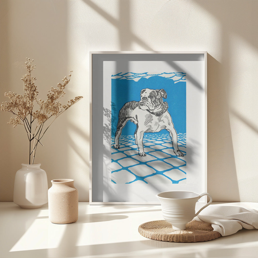 Bulldog - Poster / Art Print - interiör