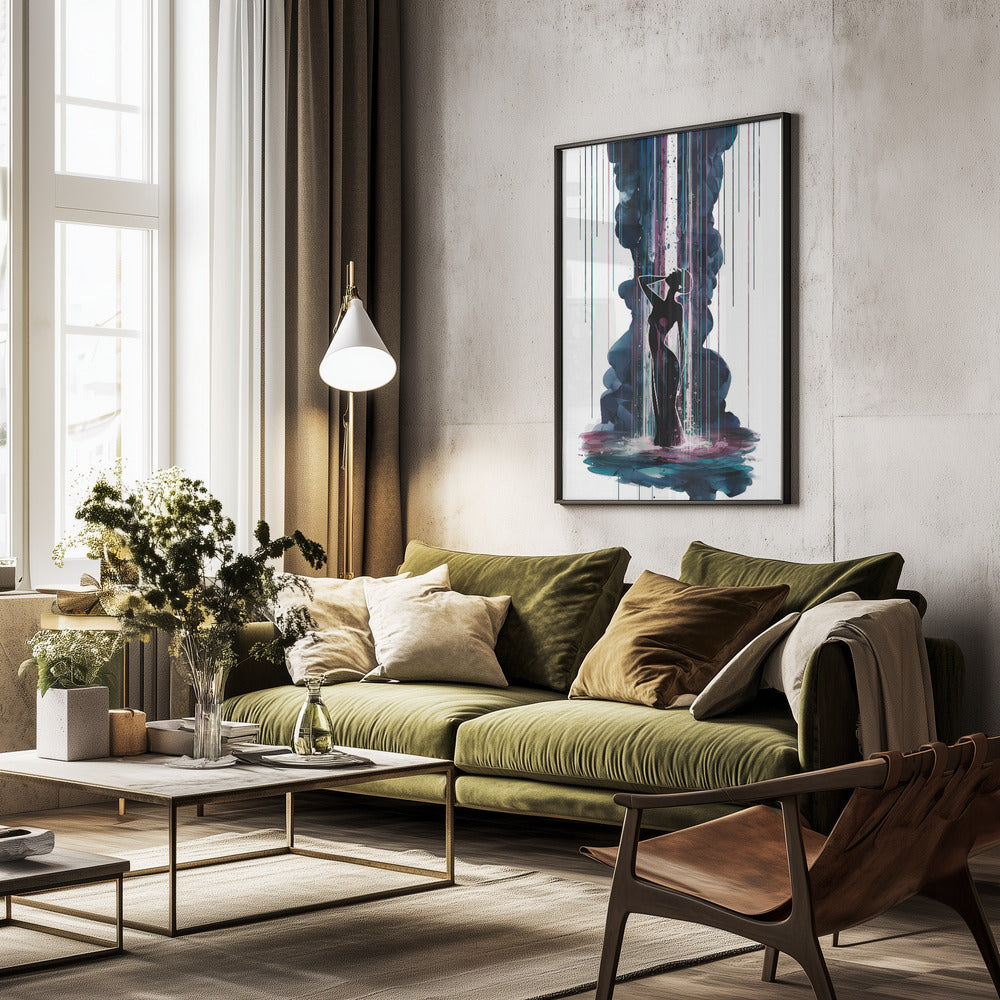 Waterfall - Poster / Art Print - interiör