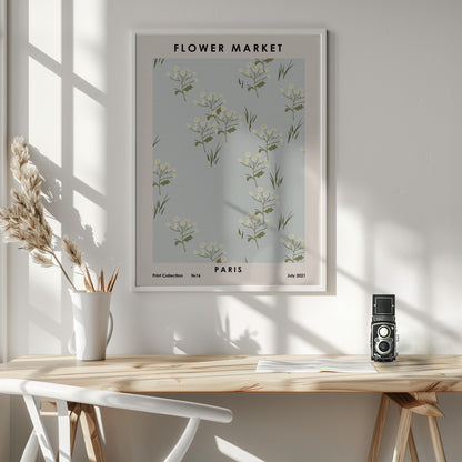 Flower Market Paris - Poster / Art Print - interiör