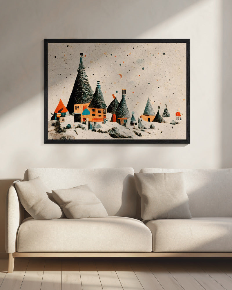 Fairy Village - Poster / Art Print - interiör