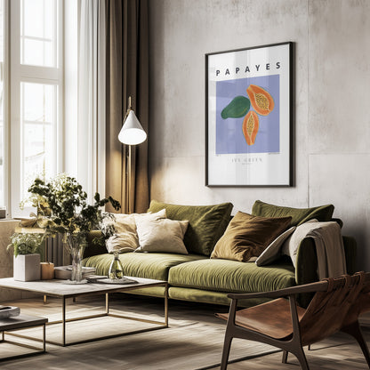Papayes - Poster / Art Print - interiör