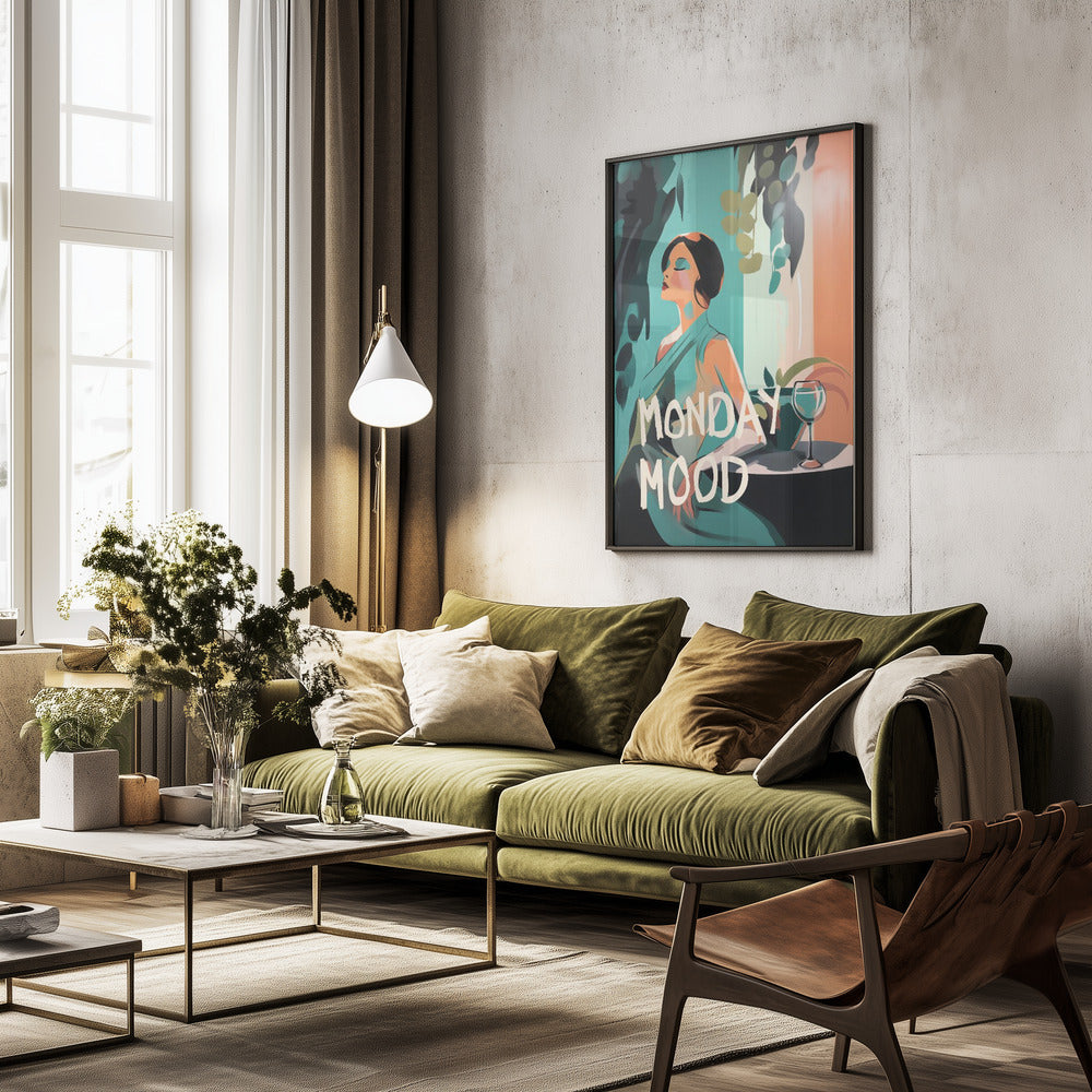 Monday Mood - Poster / Art Print - interiör